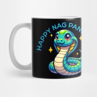 Cute Naga Panchami Blue Cobra Mug